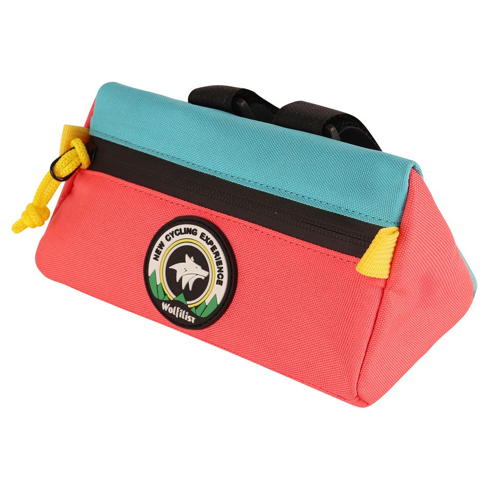 WOLFILIST MTB Bicycle Handlebar Bag Water Repellent Triangle Bike Front Storage Bag