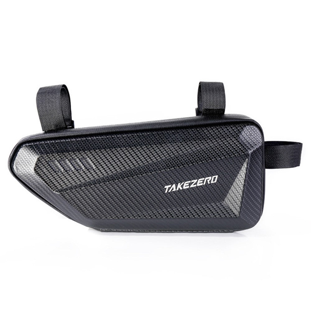 TAKEZERO TZ04 Mountain Bike Top Tube Front Bag MTB Mountain PU+EVA Cycling Phone Pouch