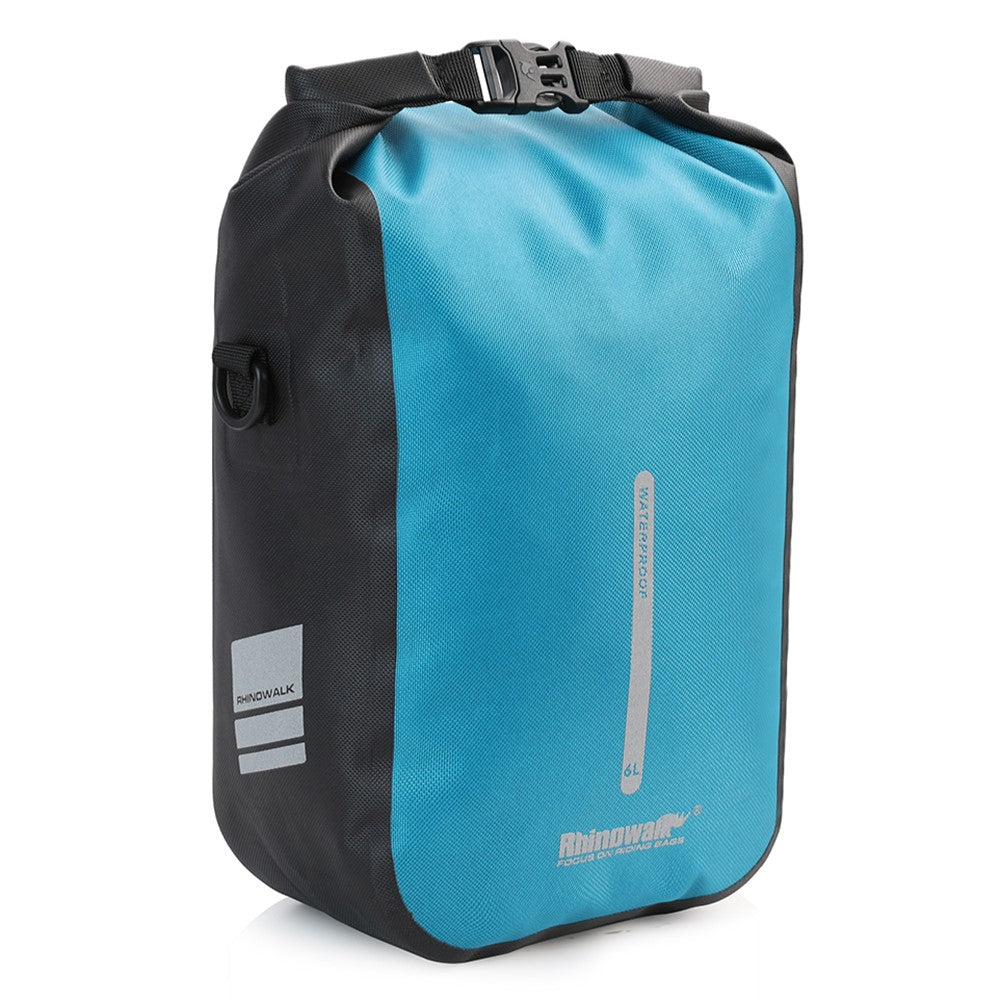 RHINOWALK RK406 6L Bike Front Fork Bag Waterproof Nylon Polyester Bicycle Quick-Release Hanging Bag for Outdoor Cycling