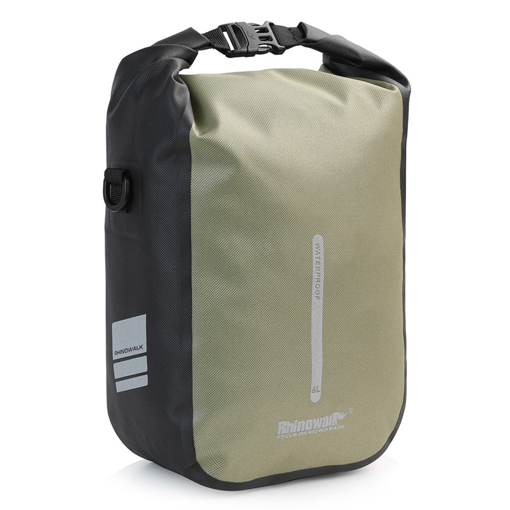 RHINOWALK RK406 6L Bike Front Fork Bag Waterproof Nylon Polyester Bicycle Quick-Release Hanging Bag for Outdoor Cycling