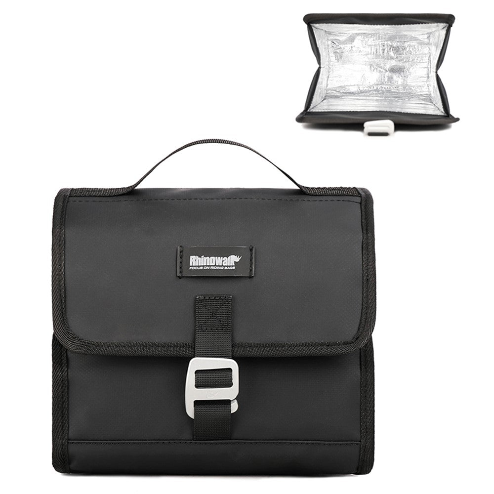 RHINOWALK RK9107 Bike Front Bag Foldable Expandable Insulation Bicycle Storage Bag with Shoulder Strap