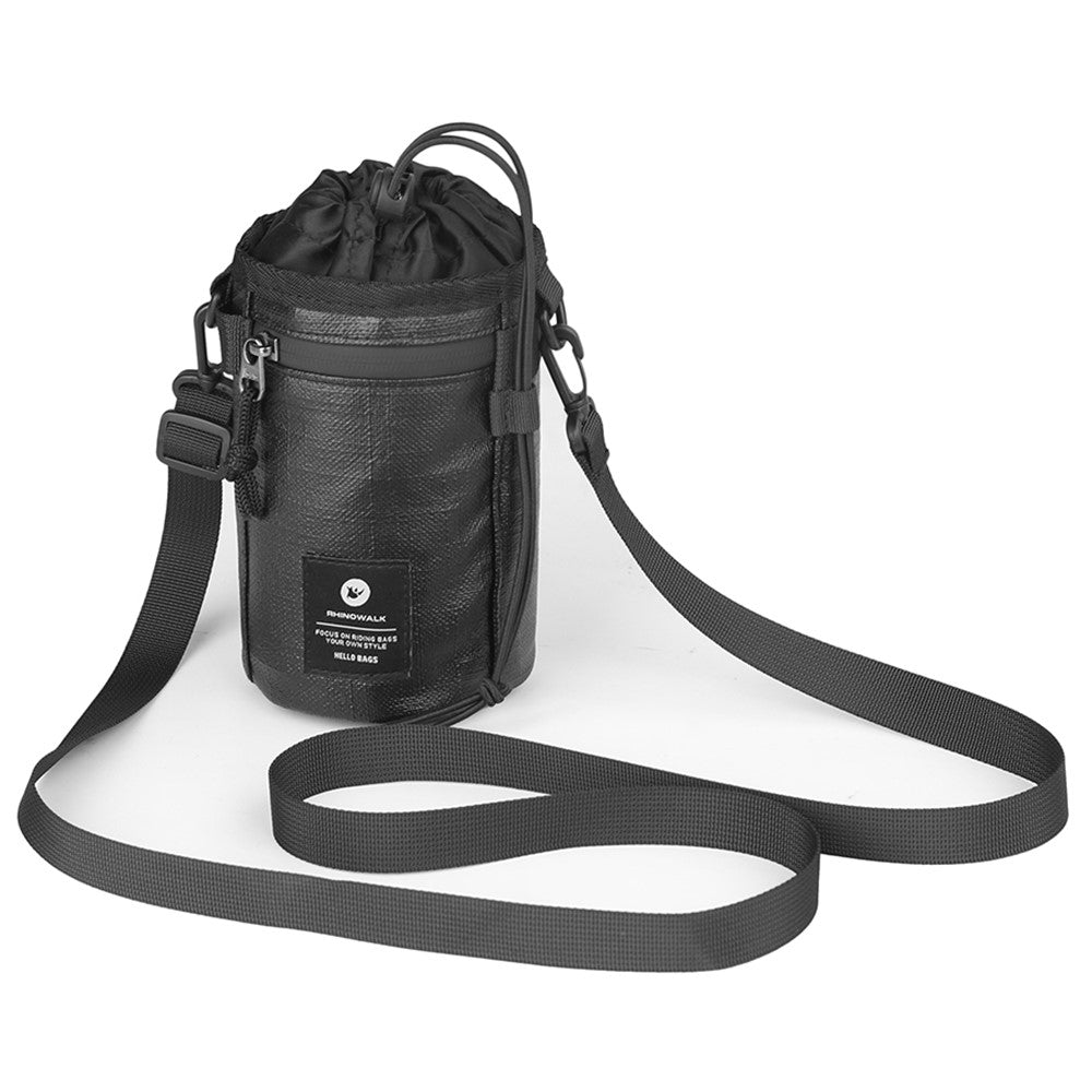RHINOWALK RK24933 Polyester Bike Handlebar Stem Bag Food Snack Storage Pouch Water Bottle Holder for Bicycle Touring Commuting