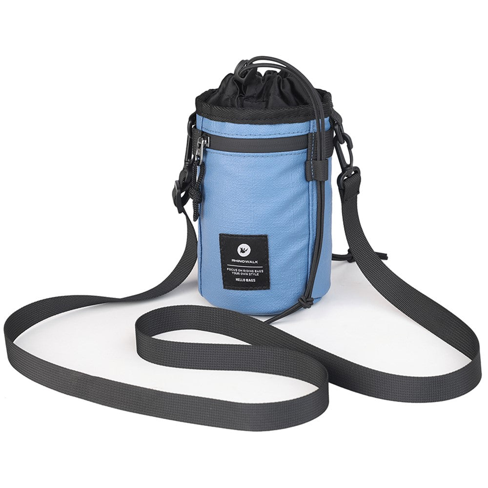 RHINOWALK RK24933 Polyester Bike Handlebar Stem Bag Food Snack Storage Pouch Water Bottle Holder for Bicycle Touring Commuting