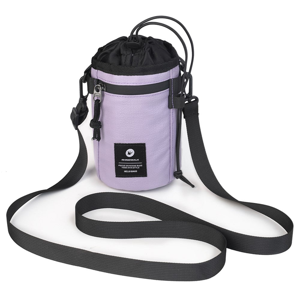 RHINOWALK RK24933 Polyester Bike Handlebar Stem Bag Food Snack Storage Pouch Water Bottle Holder for Bicycle Touring Commuting