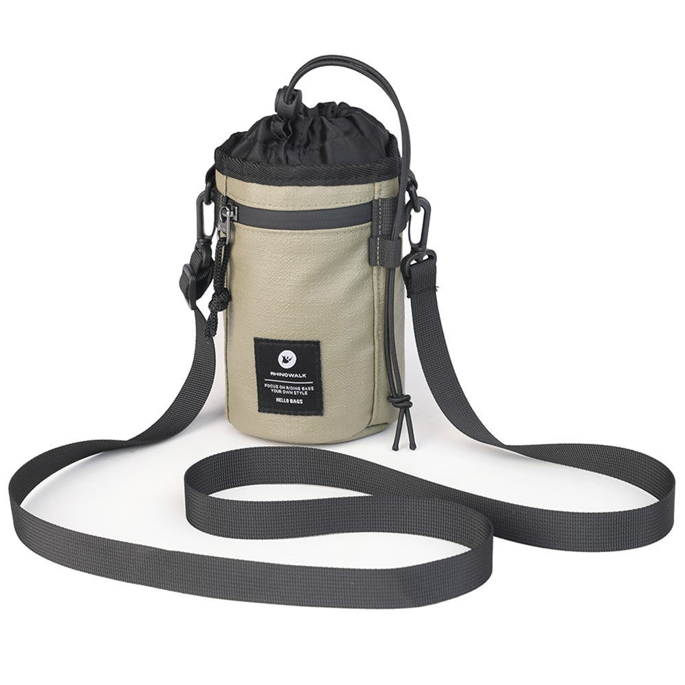 RHINOWALK RK24933 Polyester Bike Handlebar Stem Bag Food Snack Storage Pouch Water Bottle Holder for Bicycle Touring Commuting