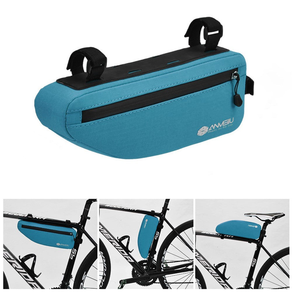 ANMEILU 7050 Bike Triangle Frame Bag Oxford Cloth Bicycle Top Tube Bag Cycling Pouch