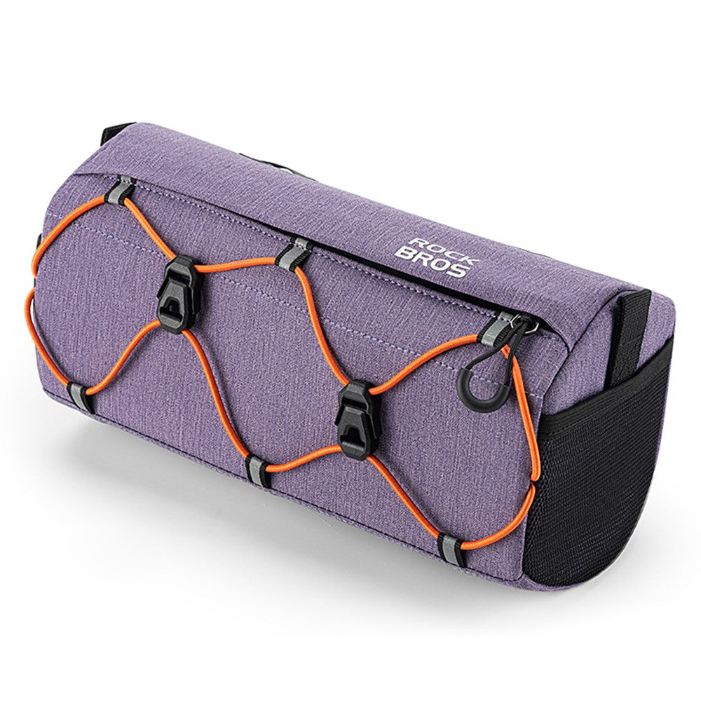 ROCKBROS W012 Bicycle Handlebar Hanging Bag Reflective Polyester Bike Front Storage Bag