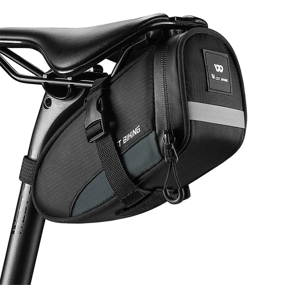 WEST BIKING YP0707363 Outdoor Bicycle Tail Bag 1.2L Waterproof Bicycle Saddle Bag