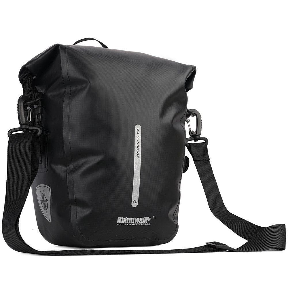 RHINOWALK RK6202 7L Bike Bag PVC+Mesh Cloth Bicycle Rear Seat Bag Saddle Bag