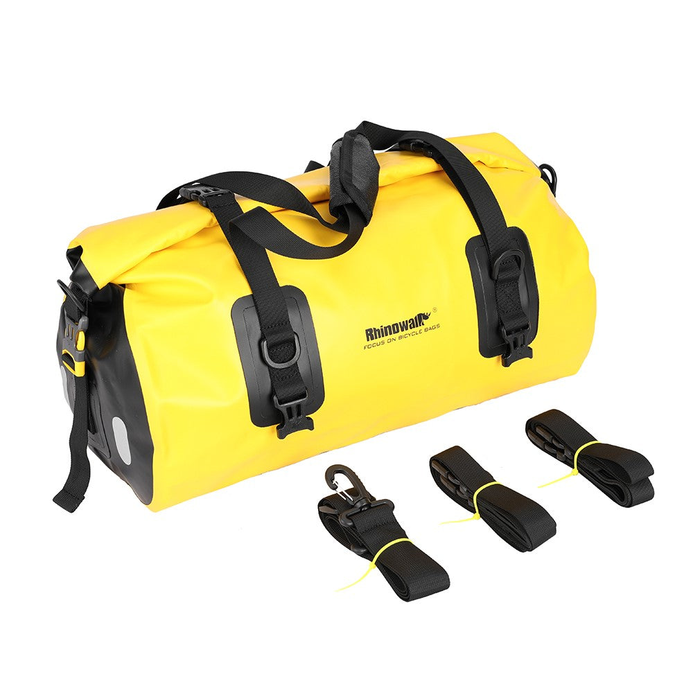 RHINOWALK 20L Waterproof PVC Bike Rear Seat Bag Large Travel Handbag Gym Bag