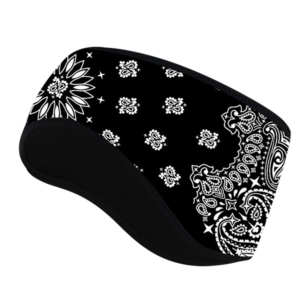 Outdoor Winter Earmuff Headband Faux Cashmere Forehead Protection Cycling Running Warm Hair Band