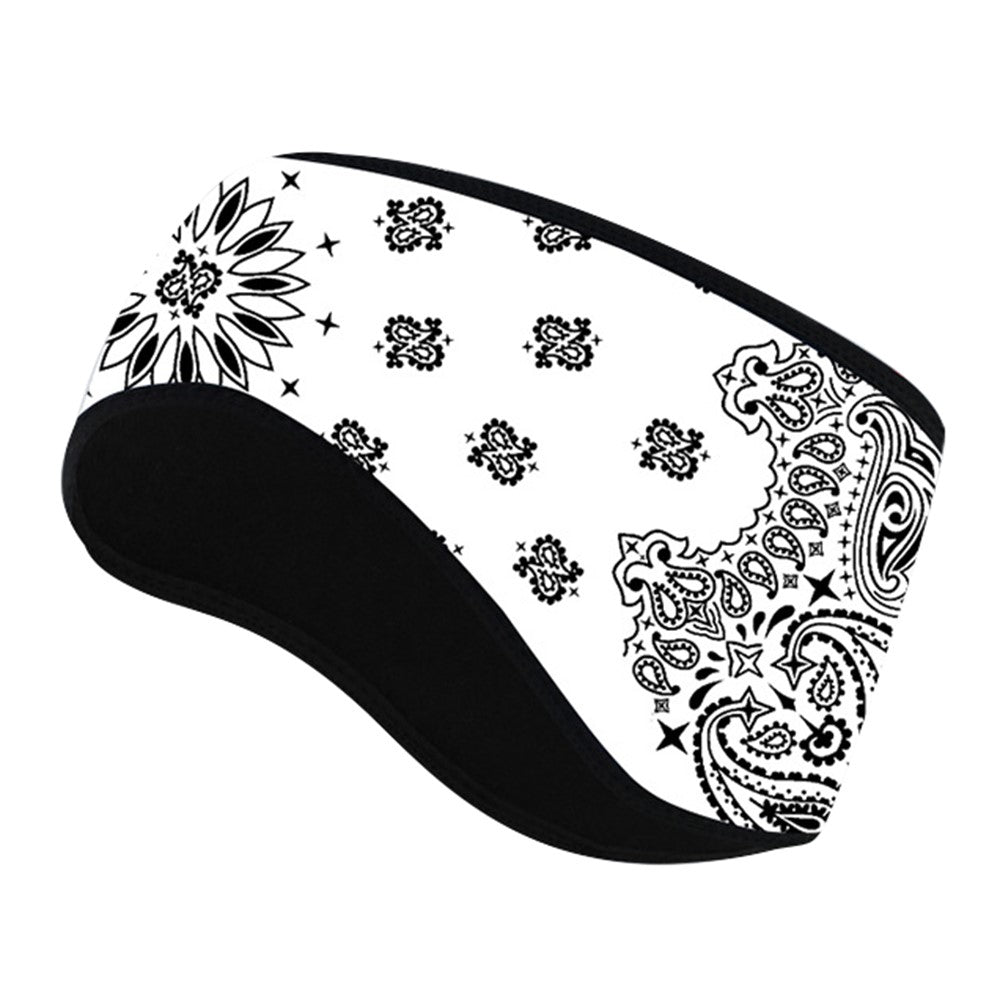Outdoor Winter Earmuff Headband Faux Cashmere Forehead Protection Cycling Running Warm Hair Band
