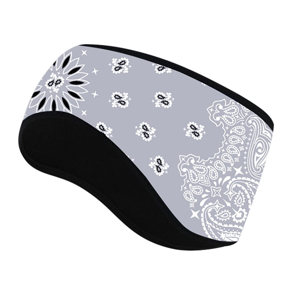 Outdoor Winter Earmuff Headband Faux Cashmere Forehead Protection Cycling Running Warm Hair Band