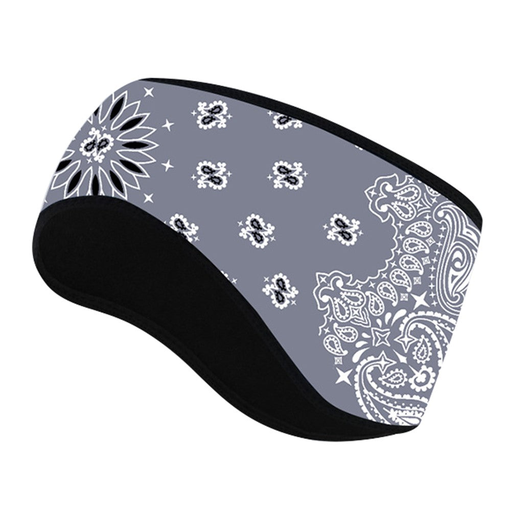 Outdoor Winter Earmuff Headband Faux Cashmere Forehead Protection Cycling Running Warm Hair Band