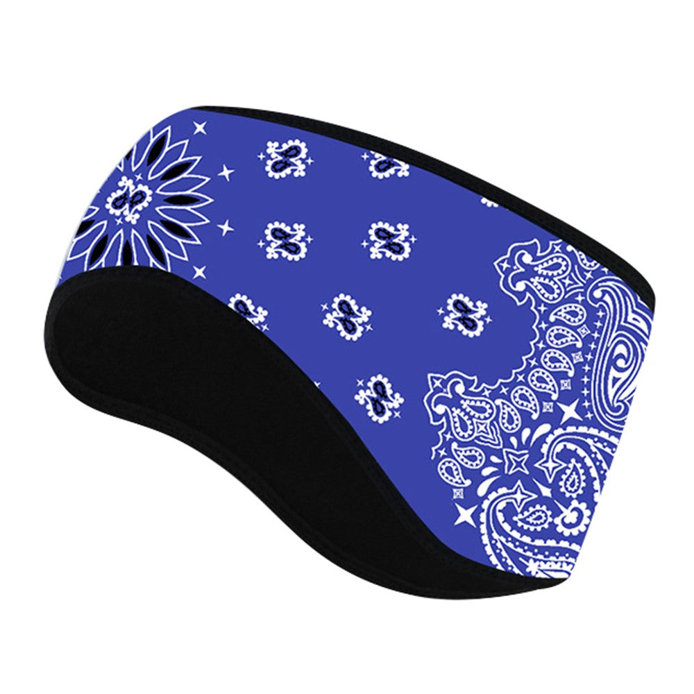 Outdoor Winter Earmuff Headband Faux Cashmere Forehead Protection Cycling Running Warm Hair Band