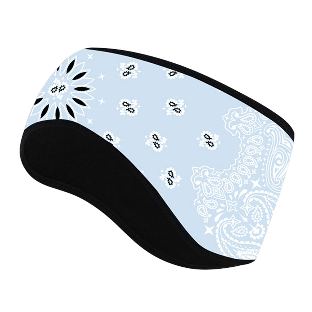 Outdoor Winter Earmuff Headband Faux Cashmere Forehead Protection Cycling Running Warm Hair Band