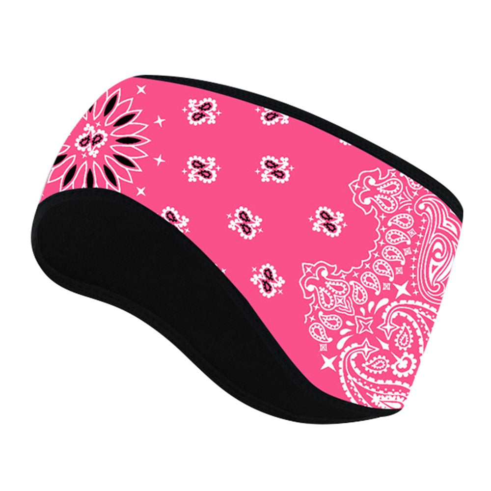 Outdoor Winter Earmuff Headband Faux Cashmere Forehead Protection Cycling Running Warm Hair Band