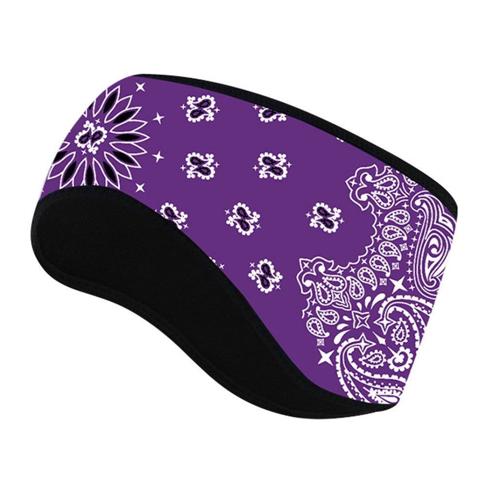 Outdoor Winter Earmuff Headband Faux Cashmere Forehead Protection Cycling Running Warm Hair Band