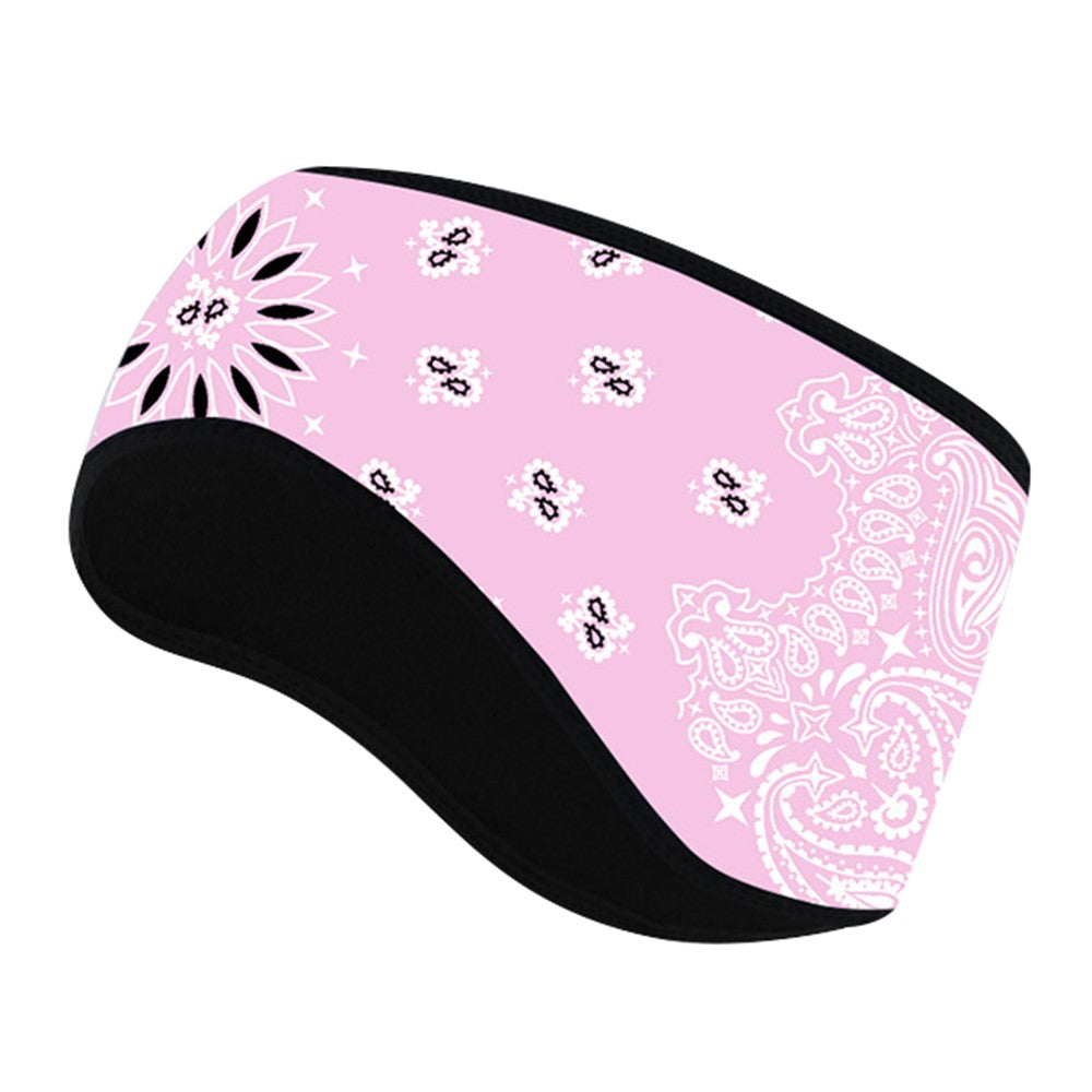 Outdoor Winter Earmuff Headband Faux Cashmere Forehead Protection Cycling Running Warm Hair Band