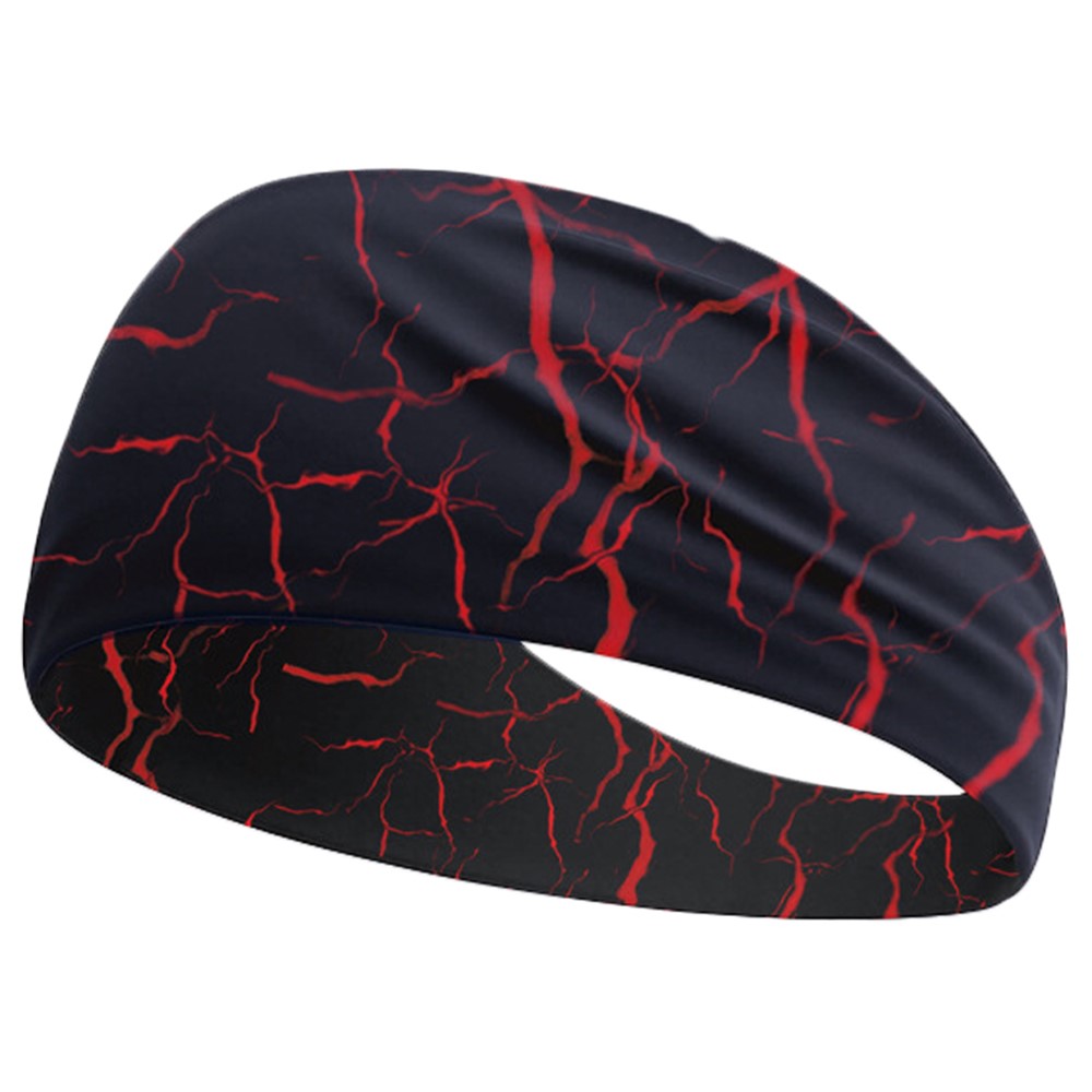 Camouflage Print Outdoor Sports Wide Headband for Yoga / Cycling / Running Breathable Sweatband