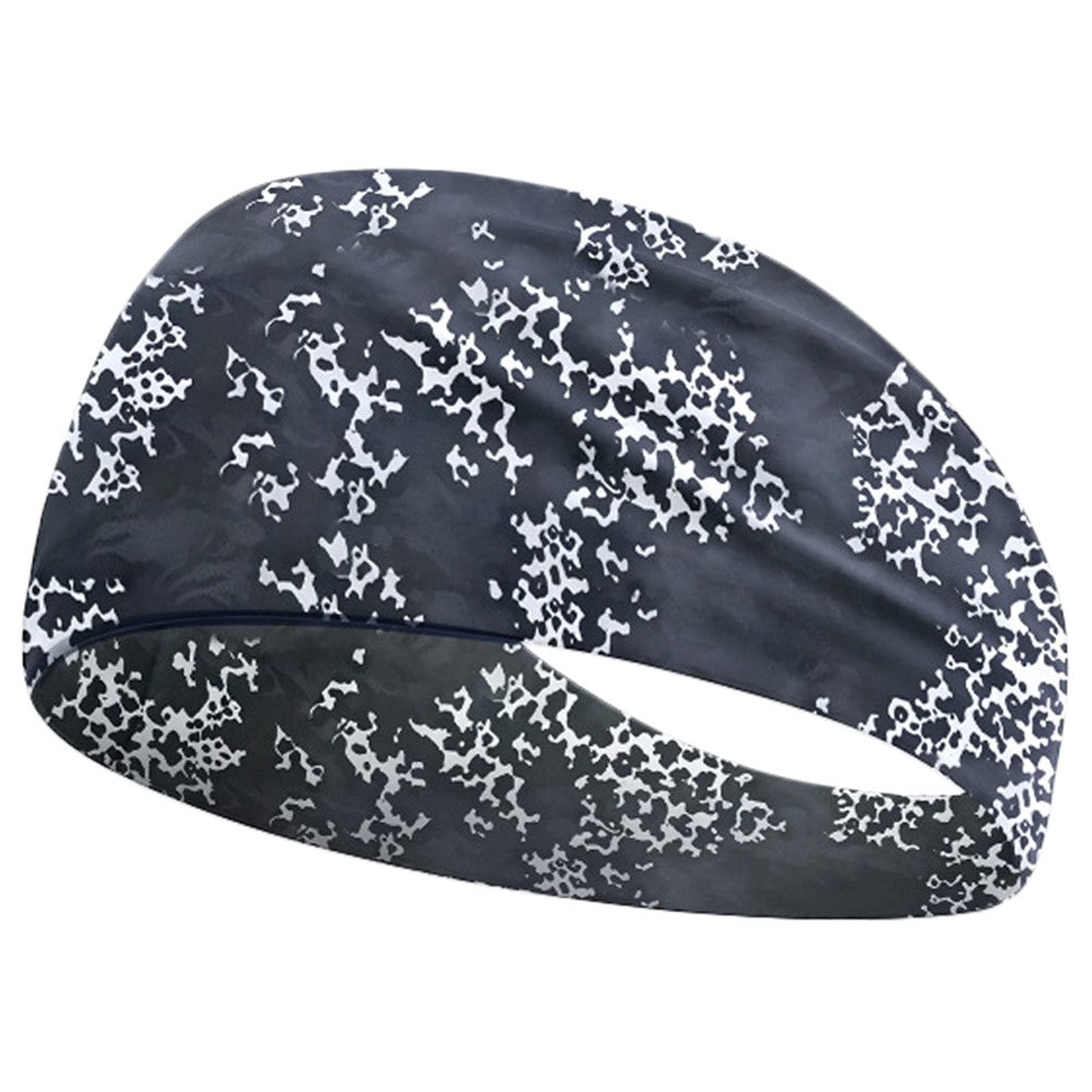 Camouflage Print Outdoor Sports Wide Headband for Yoga / Cycling / Running Breathable Sweatband