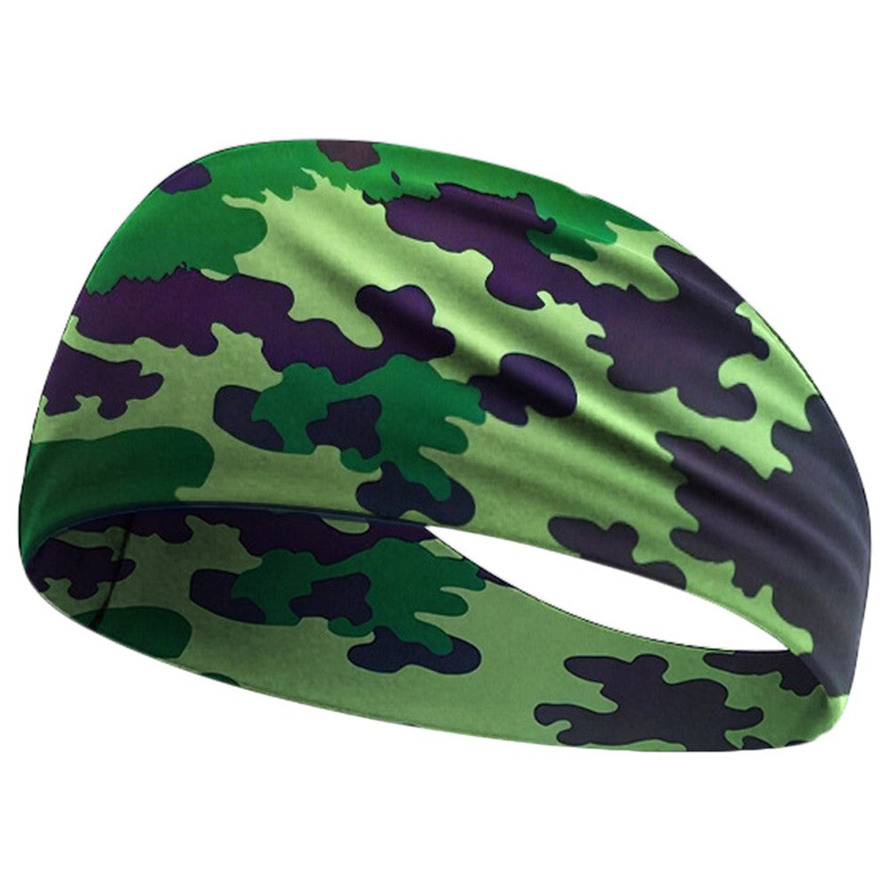 Sweat Wicking Outdoor Sports Wide Headband for Yoga / Cycling / Running Breathable Sweatband