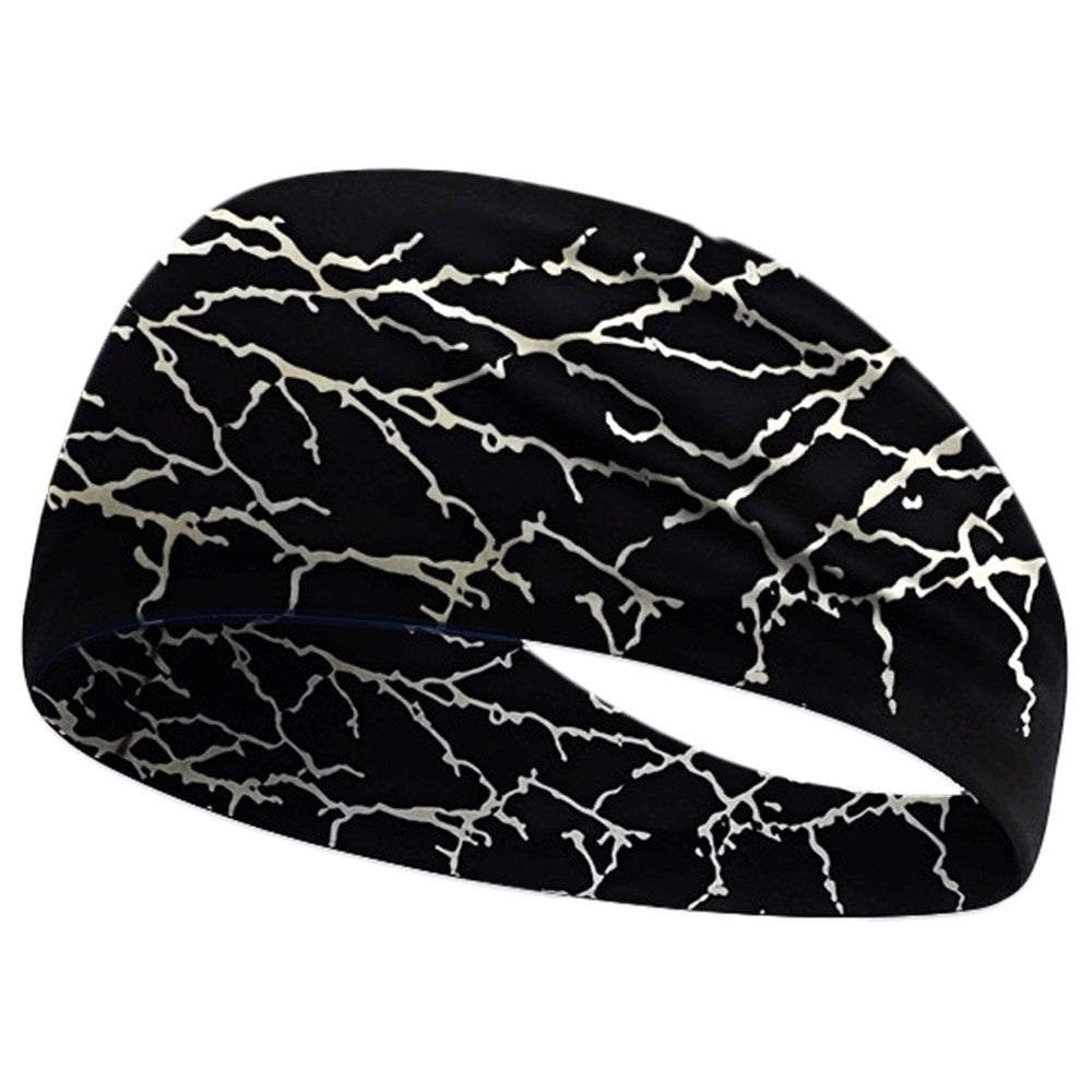 Sweat Wicking Outdoor Sports Wide Headband for Yoga / Cycling / Running Breathable Sweatband