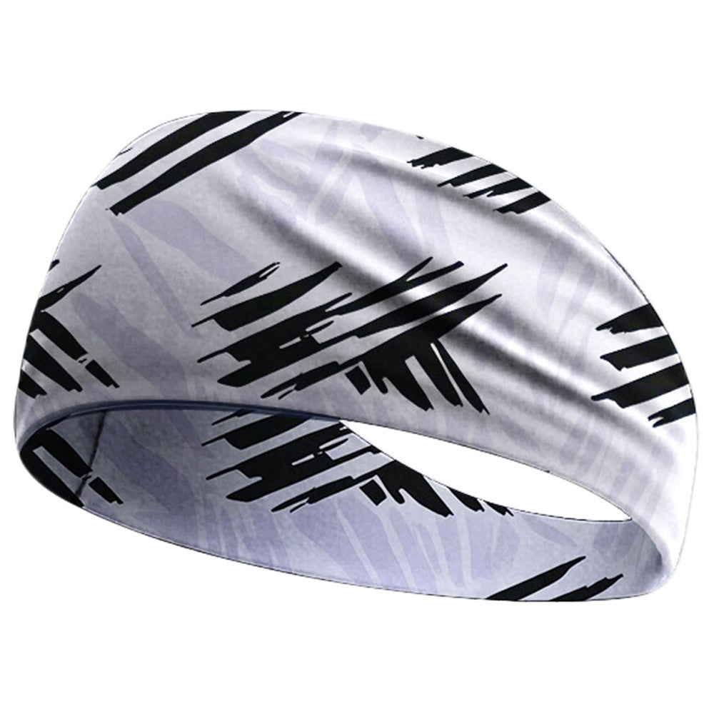 Sweat Wicking Sports Headband for Cycling Yoga Running Breathable Milk Silk Wide Sweatband