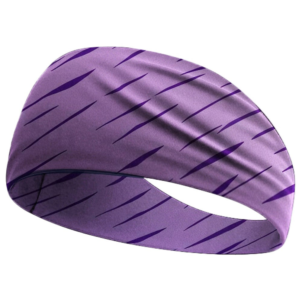 Sweat Wicking Sports Headband for Cycling Yoga Running Breathable Milk Silk Wide Sweatband