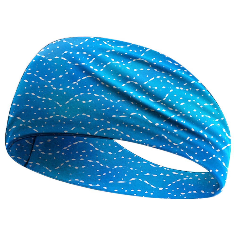 Sweat Wicking Sports Headband for Cycling Yoga Running Breathable Milk Silk Wide Sweatband