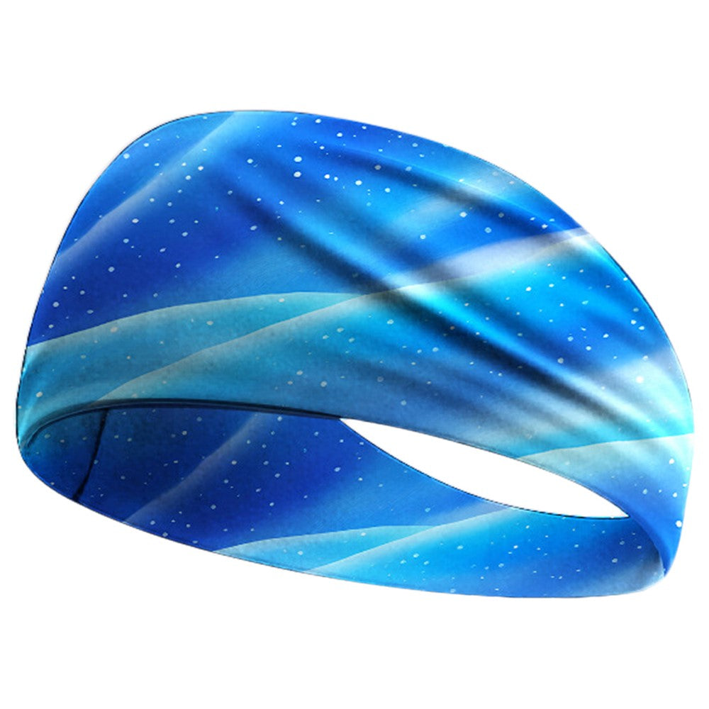 Sweat Wicking Sports Headband for Cycling Yoga Running Breathable Milk Silk Wide Sweatband