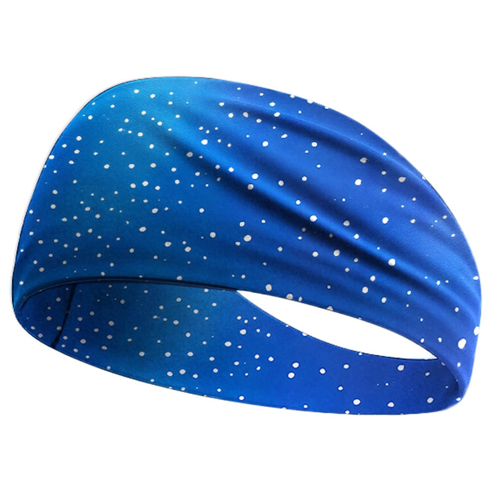 Sweat Wicking Sports Headband for Cycling Yoga Running Breathable Milk Silk Wide Sweatband