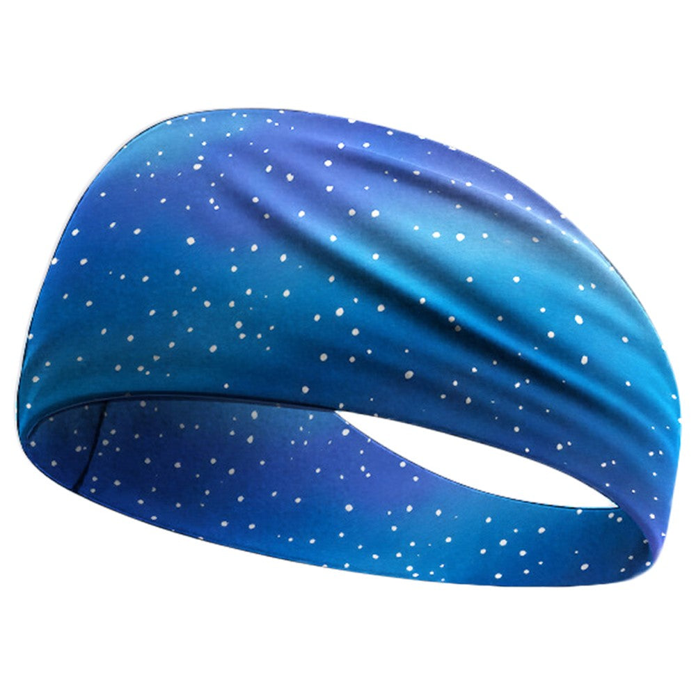 Sweat Wicking Sports Headband for Cycling Yoga Running Breathable Milk Silk Wide Sweatband