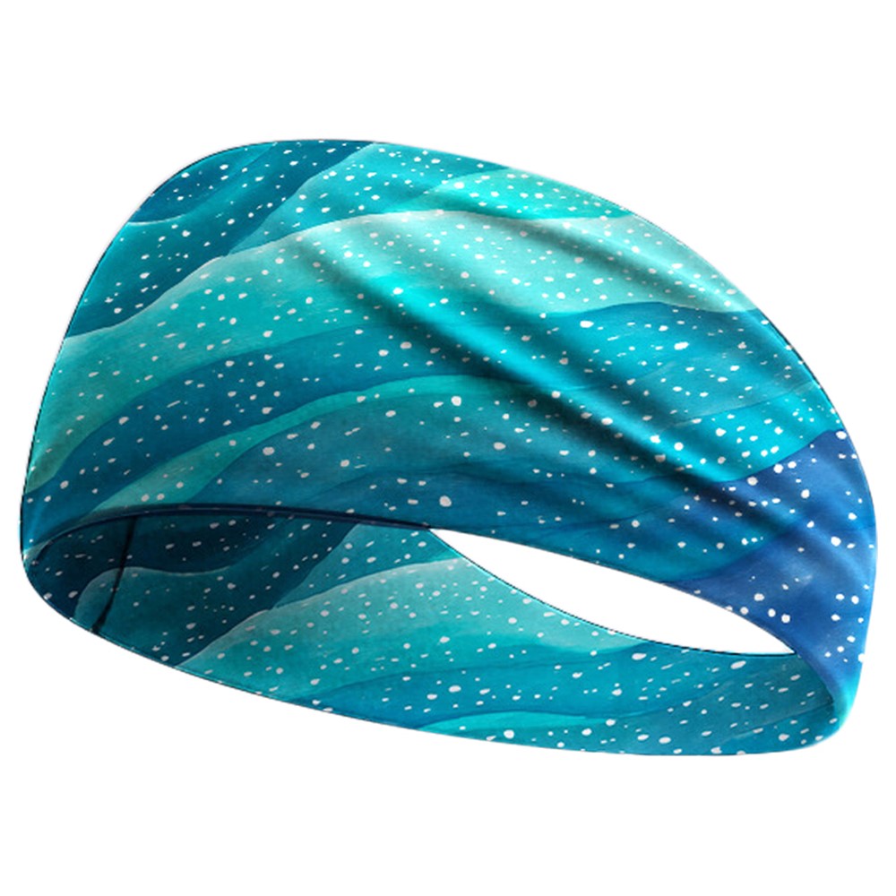 Sweat Wicking Sports Headband for Cycling Yoga Running Breathable Milk Silk Wide Sweatband