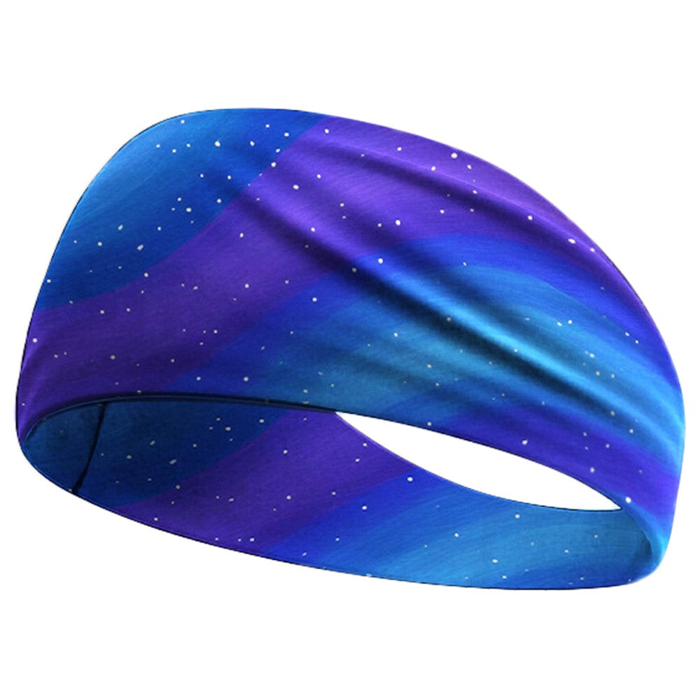 Sweat Wicking Sports Headband for Cycling Yoga Running Breathable Milk Silk Wide Sweatband