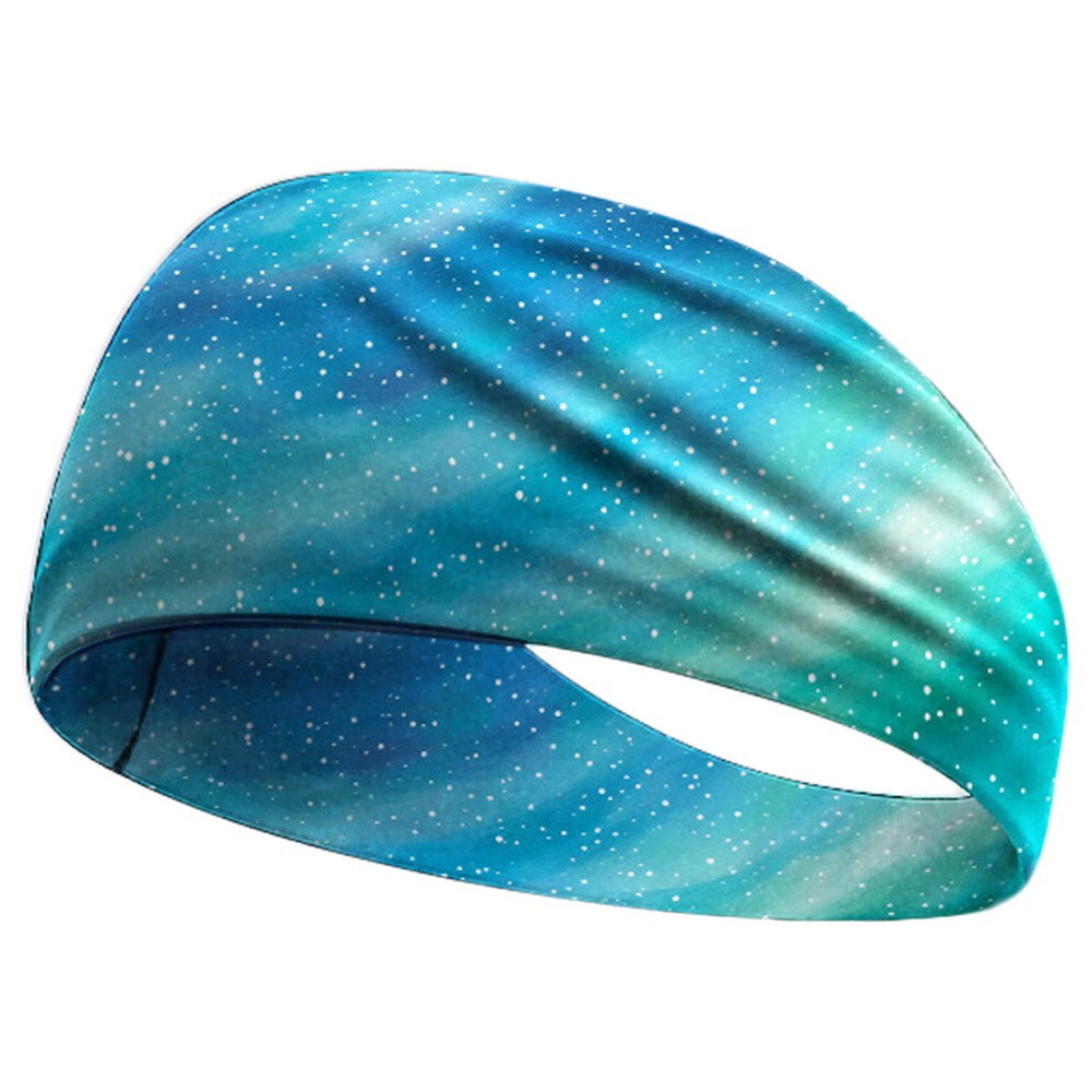 Sweat Wicking Sports Headband for Cycling Yoga Running Breathable Milk Silk Wide Sweatband