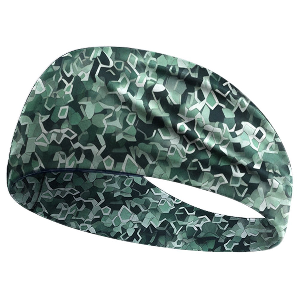 Cycling Breathable Sweatband Wide Sports Headband Milk Silk Sweat Wicking Yoga Hair Band
