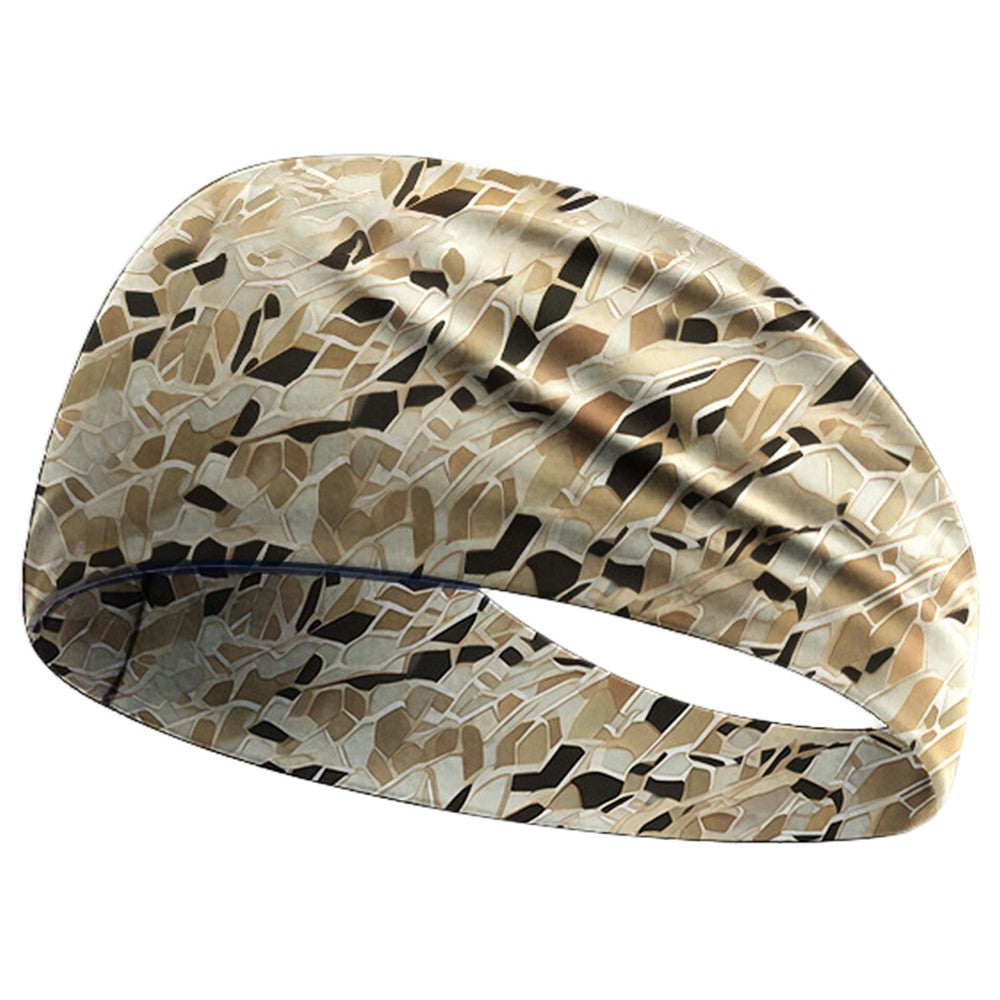 Cycling Breathable Sweatband Wide Sports Headband Milk Silk Sweat Wicking Yoga Hair Band