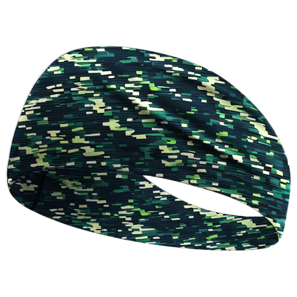 Cycling Breathable Sweatband Wide Sports Headband Milk Silk Sweat Wicking Yoga Hair Band