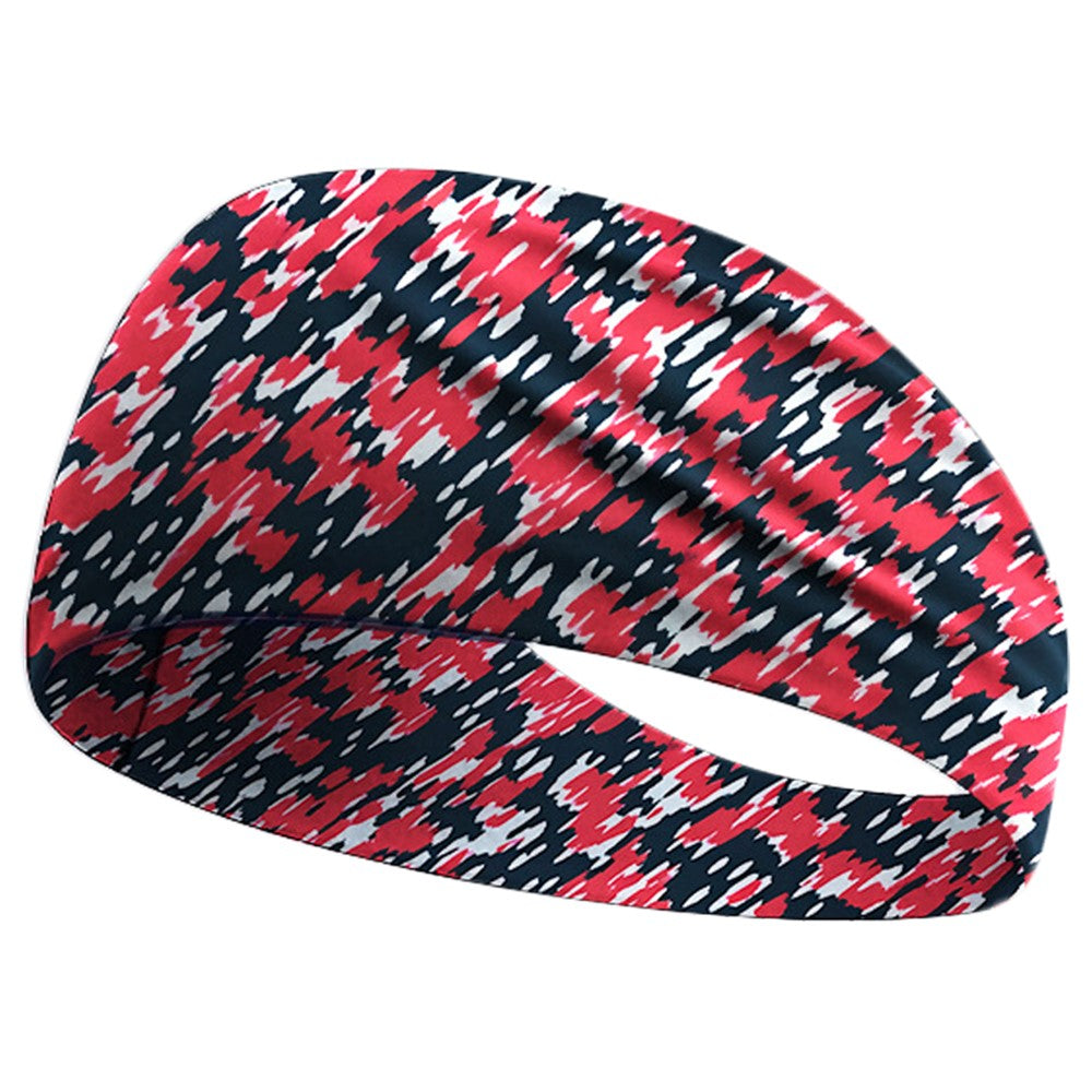 Cycling Breathable Sweatband Wide Sports Headband Milk Silk Sweat Wicking Yoga Hair Band