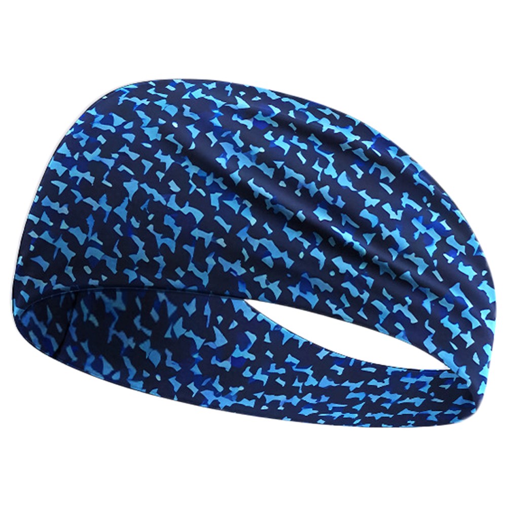 Cycling Breathable Sweatband Wide Sports Headband Milk Silk Sweat Wicking Yoga Hair Band