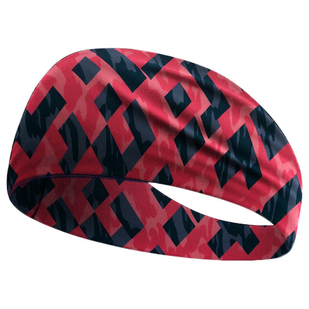 Cycling Breathable Sweatband Wide Sports Headband Milk Silk Sweat Wicking Yoga Hair Band