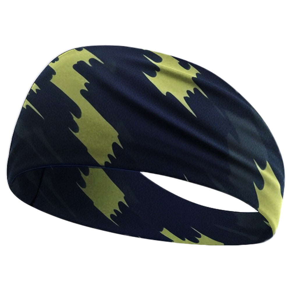 Cycling Breathable Sweatband Wide Sports Headband Milk Silk Sweat Wicking Yoga Hair Band