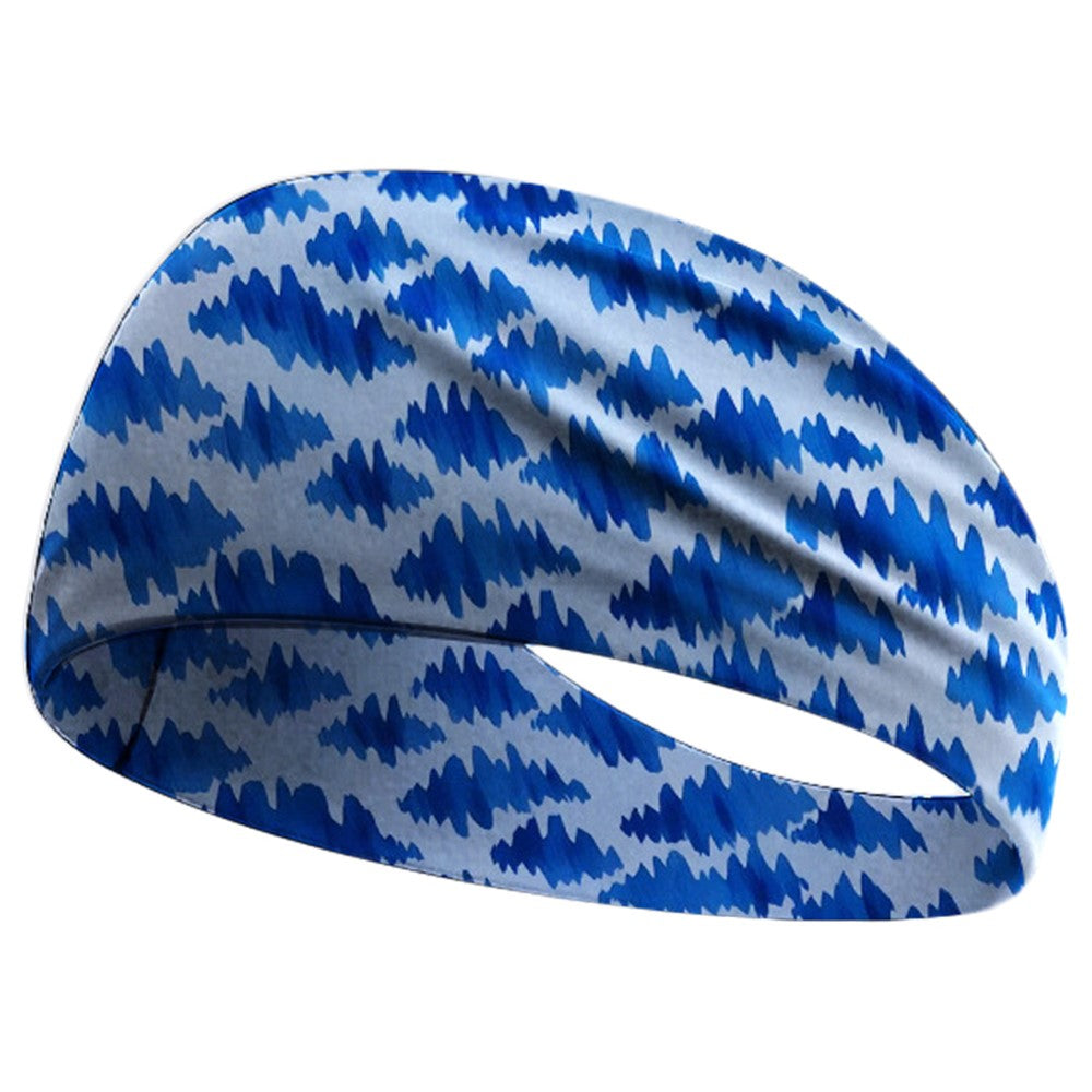 Cycling Breathable Sweatband Wide Sports Headband Milk Silk Sweat Wicking Yoga Hair Band