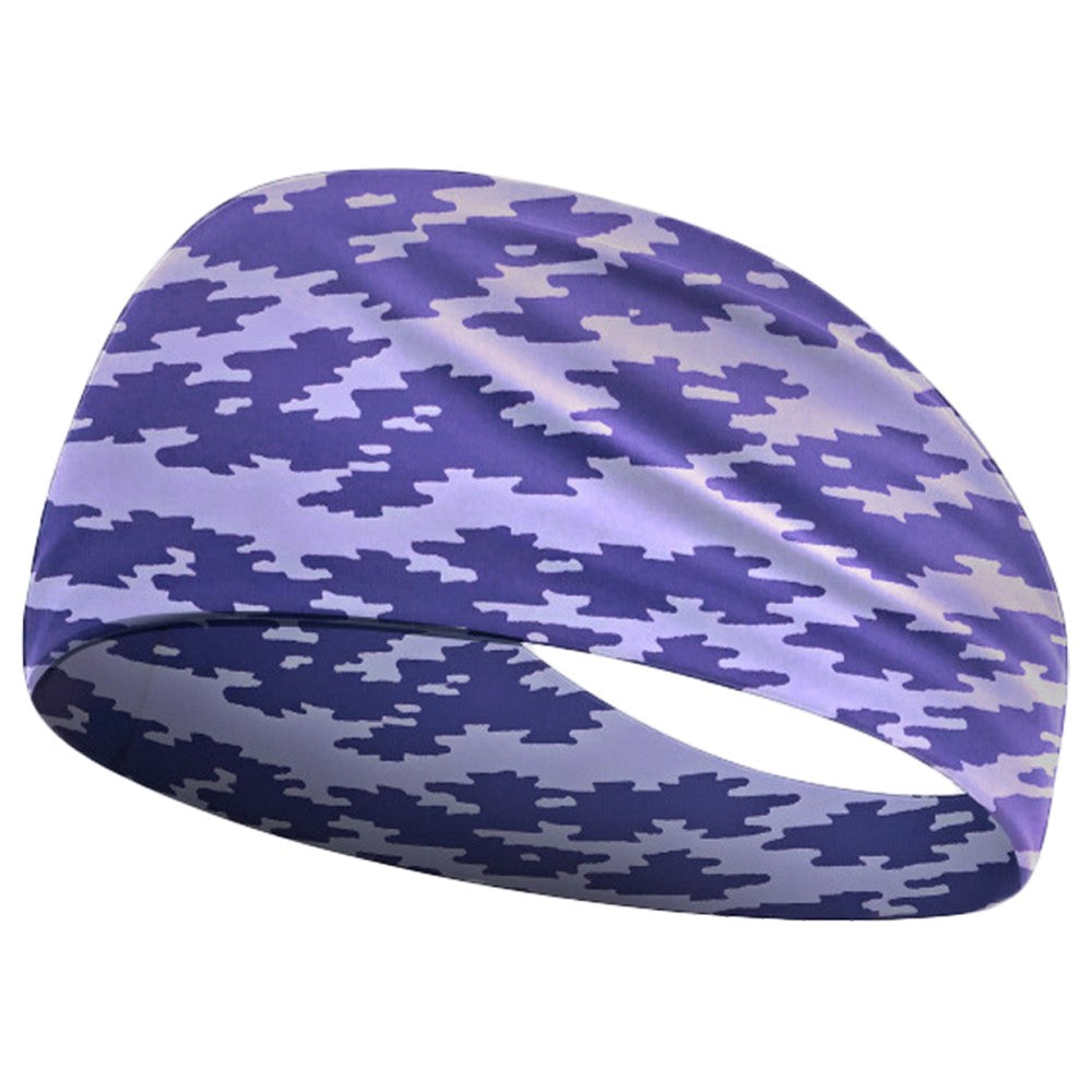 Camouflage Print Headband for Kids Breathable Sports Sweatband Children Basketball Running Hair Band