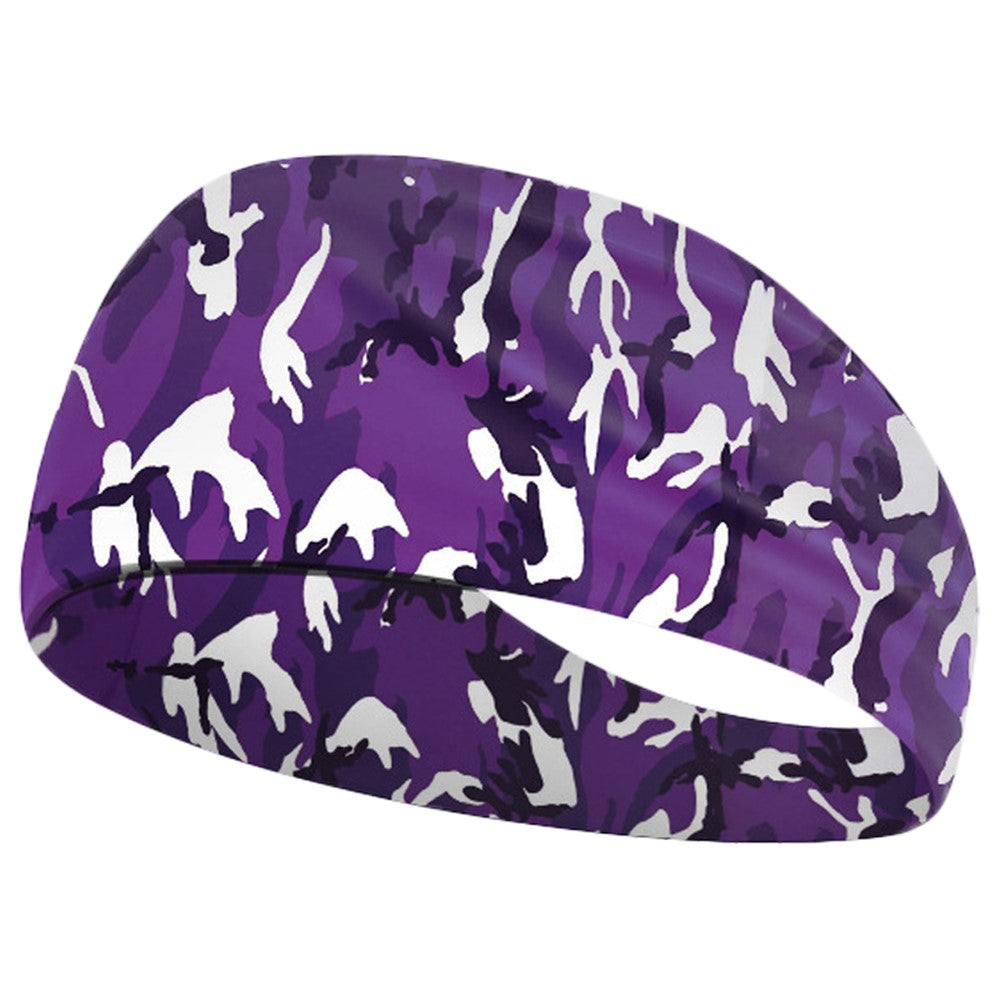 Camouflage Print Headband for Kids Breathable Sports Sweatband Children Basketball Running Hair Band