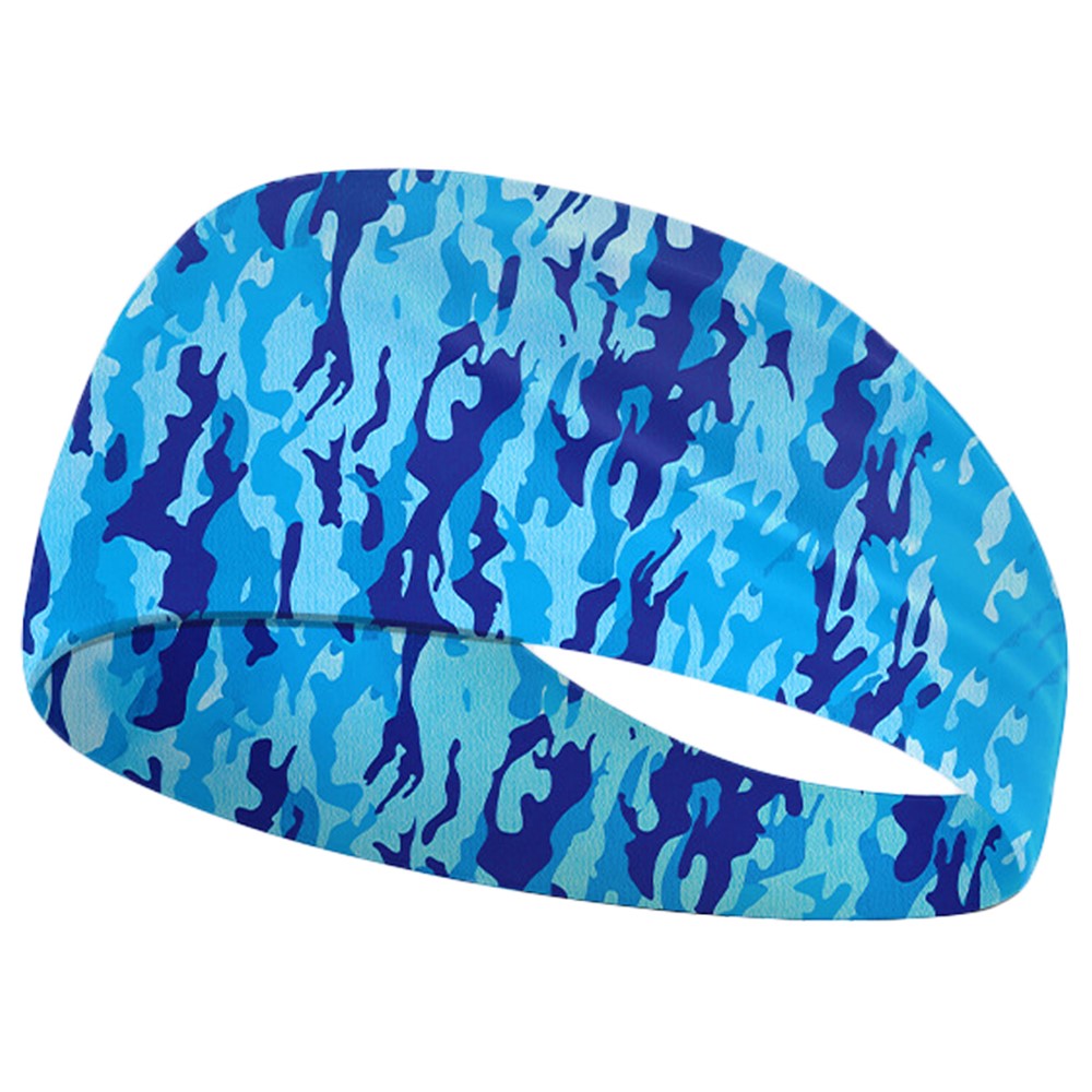 Camouflage Print Headband for Kids Breathable Sports Sweatband Children Basketball Running Hair Band