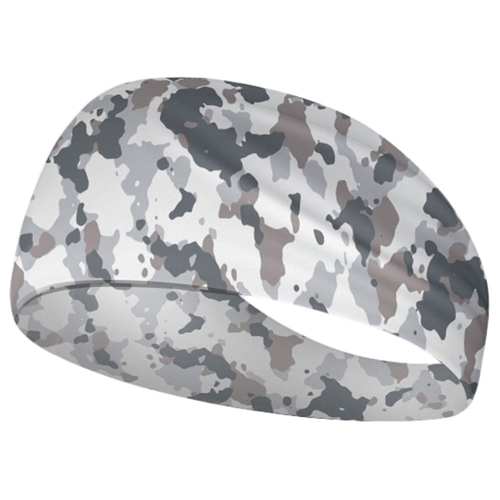 Camouflage Print Headband for Kids Breathable Sports Sweatband Children Basketball Running Hair Band