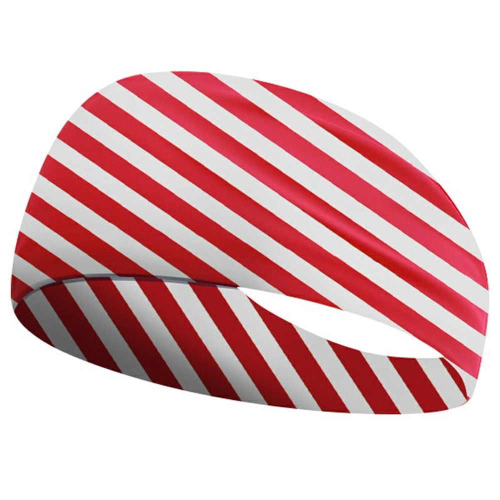 Marathon Sweatband American Flag Print Breathable Sports Headband Fitness Sweat Absorbing Hair Band