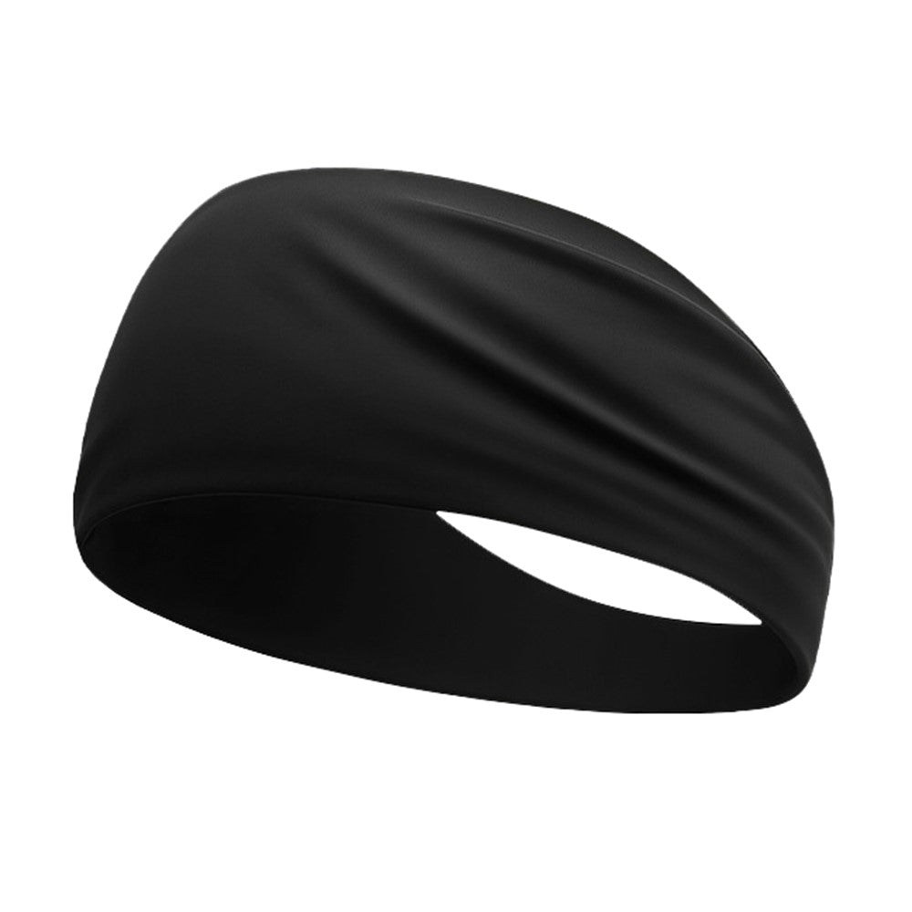 Summer Sports Headband Wide Breathable Milk Silk Sweatband Elastic Yoga Moisture Wicking Hair Band